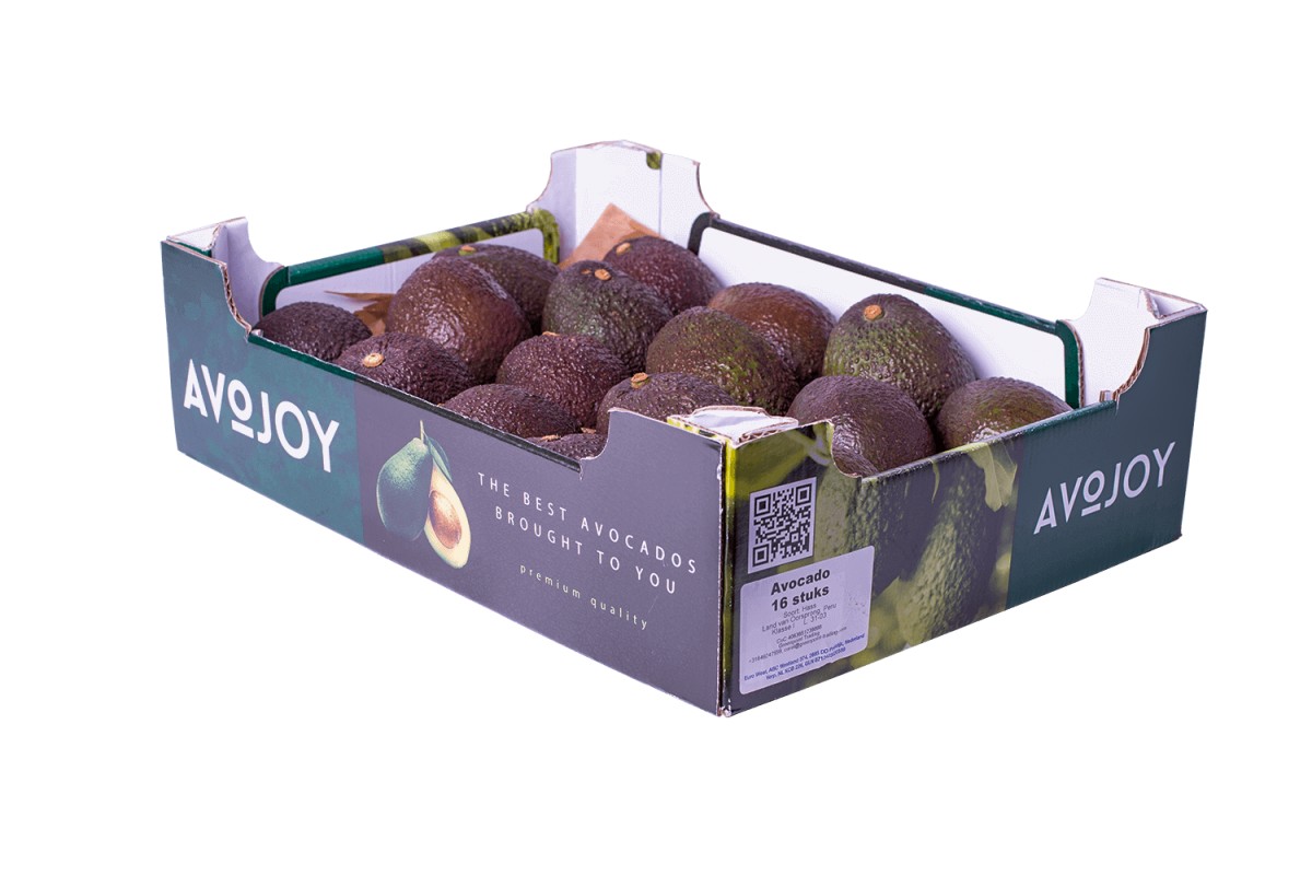Doos avocado`s, 16 stuks