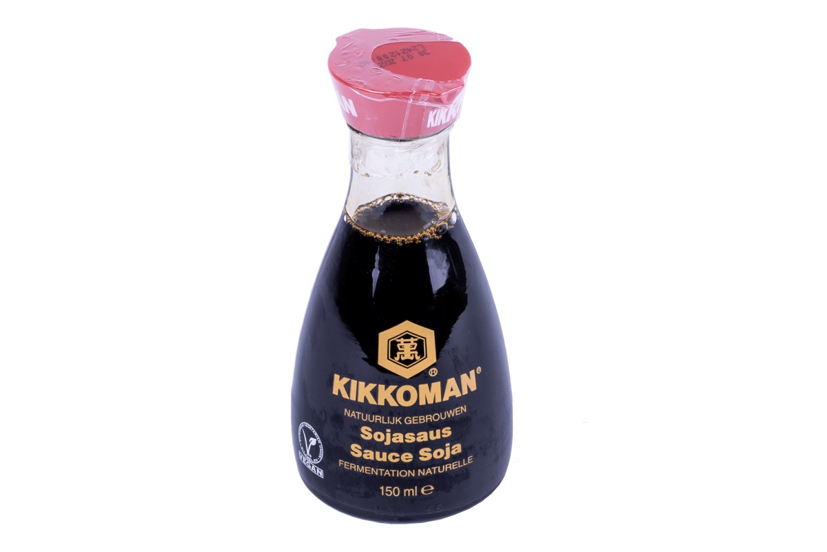 Kikkoman Sojasaus bottle 150 ml, doos 12 x 150 ml
